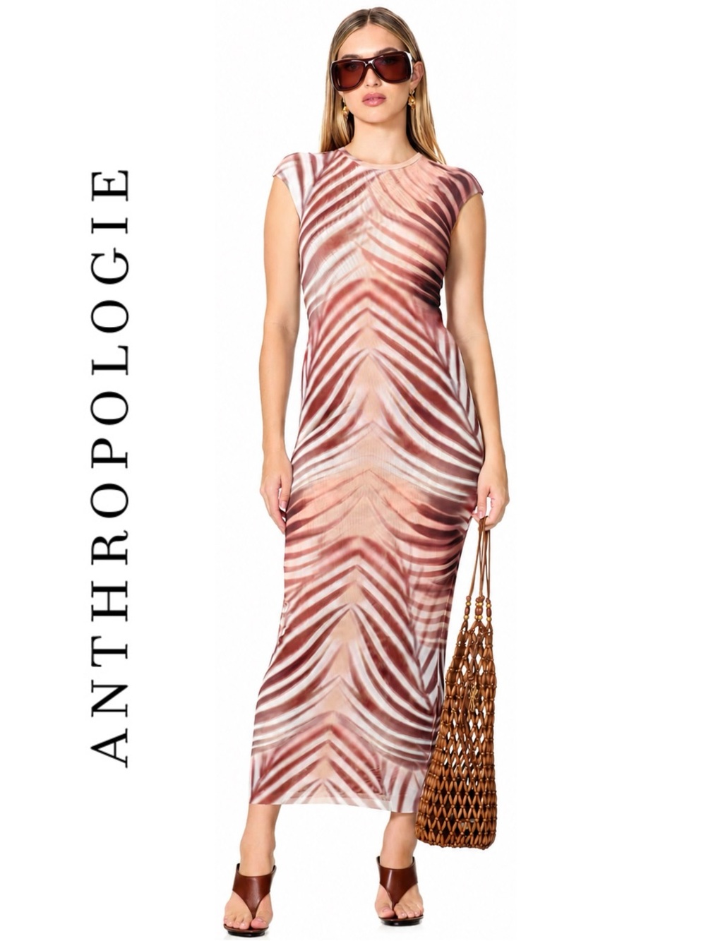 AFRM Short-Sleeve Slim Mylo Maxi Dress